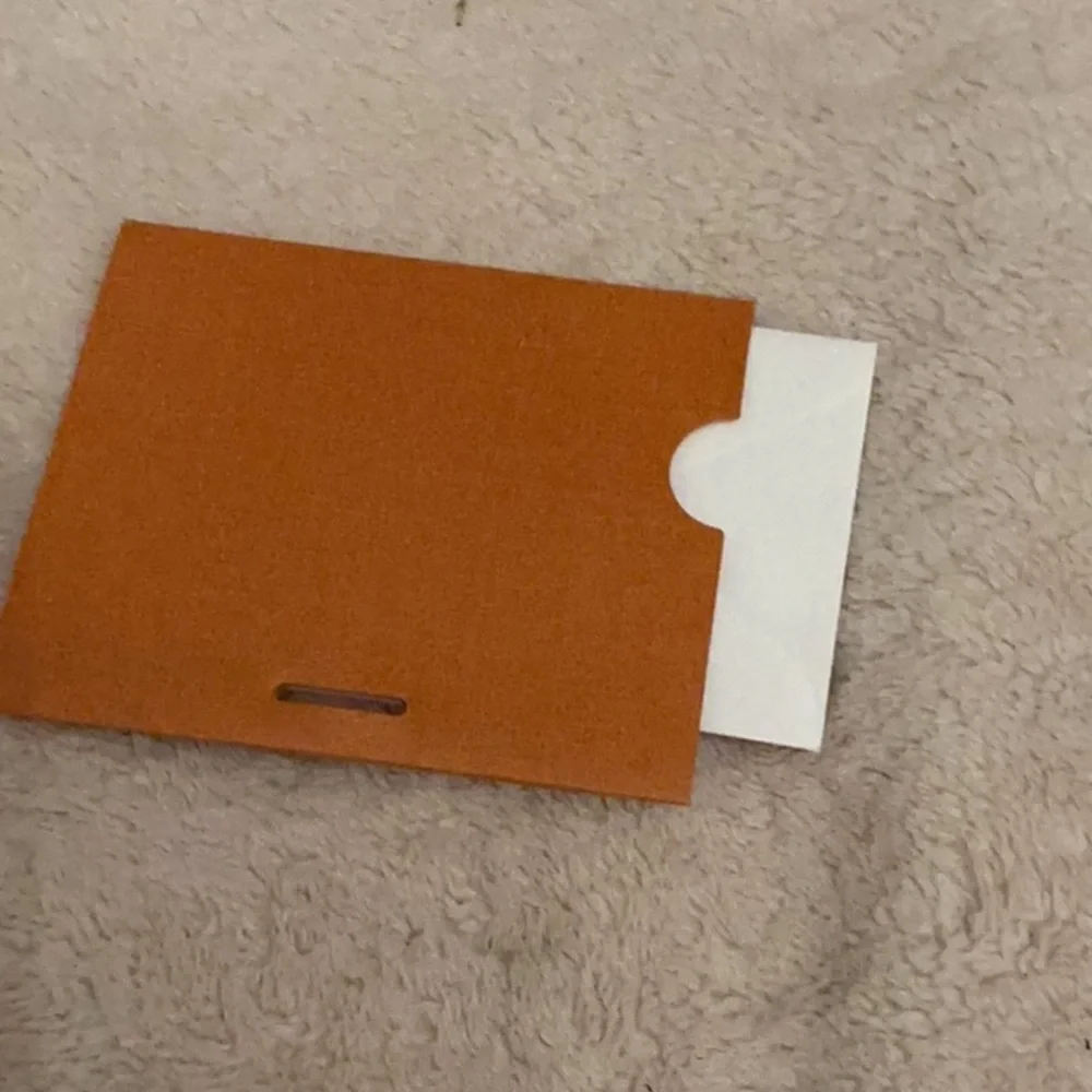 12x8x2,25 Louis Vuitton magnetic closer orange color  new